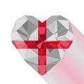 Vector English heart the flag of England.