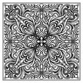 Vector engravery square ornament