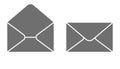 Vector envelope image on a light background. E-mail Icon.