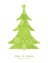 Vector environmental Christmas tree silhouette