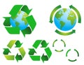 Vector environmental conservation symbols