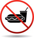 No foods and drinks allowed