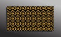 Pattern with color gold and black. Royalty Free Stock Photo