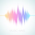 Vector Equalizer Sound Wave Royalty Free Stock Photo