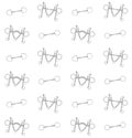 Vector equestrian seamless pattern of horse bits