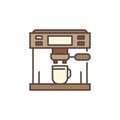 Vector Espresso Machine concept colored icon Royalty Free Stock Photo