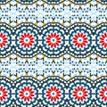Vector ethnic colorful bohemian pattern