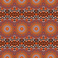 Vector ethnic colorful bohemian pattern