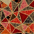 Vector ethnic tribal pattern. Seamless art image. Royalty Free Stock Photo