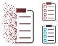 Dissolved Pixel Halftone Examination List Icon