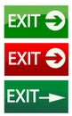 Vector exit signs