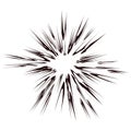 Vector Explode Flash, Cartoon Explosion, Star Burst on White Background