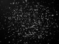 Vector explosion cloud of black pieces. Vector illustration Royalty Free Stock Photo