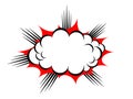 Vector explosion cloud Royalty Free Stock Photo