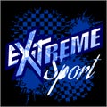 Vector eXtreme sport - vector logo for tshirt