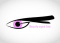 Vector Eyelash extension logo in a modern style