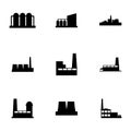 Vector factory icon set