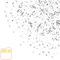 Vector Falling Notes Background. Royalty Free Stock Photo