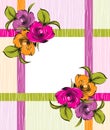 Vector fancy floral banner