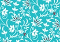 Vector fancy floral wallpaper