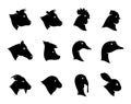 Vector Farm Animals Icons Collection