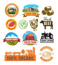 Vector farm labels