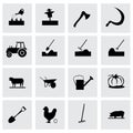 Vector farming icon set