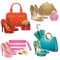 Vector Fashion Accessories Set