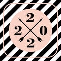 Vector fashion black 2020 with design stripes background