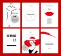 Vector fashion cards template. Royalty Free Stock Photo