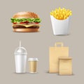 Vector Fast Food Set