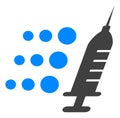 Vector Fast Vaccine Flat Icon Symbol Royalty Free Stock Photo