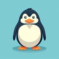 Super Simple Penguin Cartoon Vector