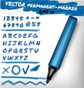 Vector felt-pen illustration