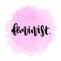 Vector feminist lettering