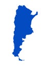 Argentina map - the Argentine Republic