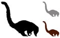 Coati silhouette - wild animal