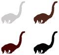 Coati silhouette - wild animal