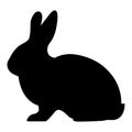 Bunny rabbit silhouette eps file