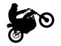 Dirt stunt bike eps file by crafteroks Royalty Free Stock Photo