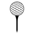 Golf ball on tee eps file