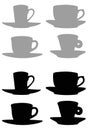 Cups silhouette