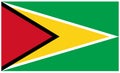 Guyana flag - banner, South America, country Royalty Free Stock Photo