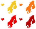 Nordic countries maps - The Nordic countries or the Nordics
