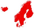 Nordic countries maps - The Nordic countries or the Nordics