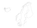 Nordic countries maps - The Nordic countries or the Nordics