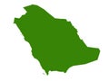 Saudi Arabia map - state of the Kingdom of Saudi Arabia