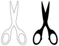 Scissors silhouette - hairdressing tools