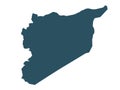 Syria map - state of the Syrian Arab Republic