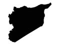Syria map - state of the Syrian Arab Republic